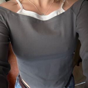 Susmies Gray/Olive green Long Sleeve